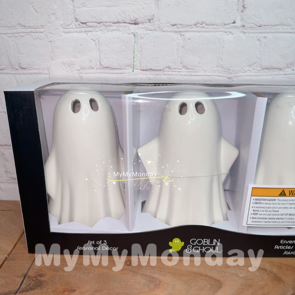 Halloween Goblin & Ghoul Ghost Set of 3 - Picture 2 of 4